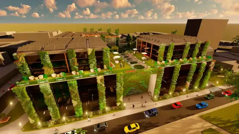 Imagen de la propuesta de paisajismo Parque Urbano Siete Tazas para Talca